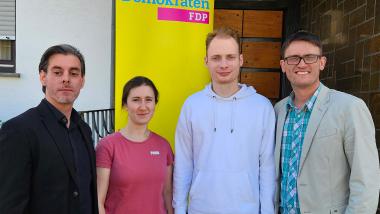 Der neue geschäftsführende Kreisvorstand der FDP Mayen-Koblenz
